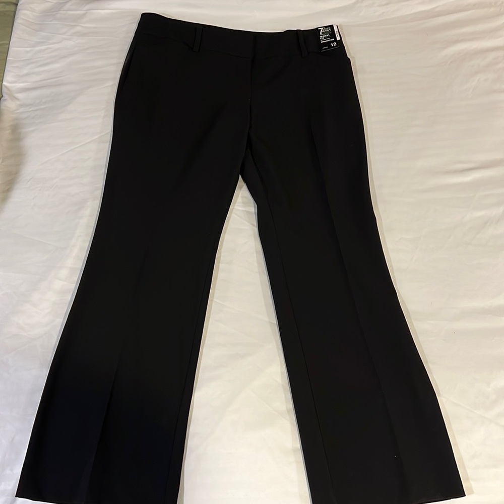 NWT New York & Company 7th Ave straight leg pants Modern Fit 12 P